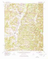1951 Map of Walnut, MS, 1980 Print