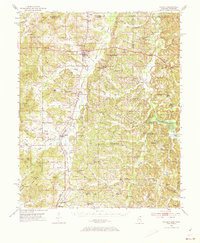 1951 Map of Walnut, MS, 1973 Print