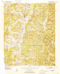 1951 Map of Tippah County, MS, 1953 Print