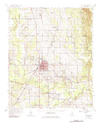 1959 Map of Lowndes County, MS, 1986 Print
