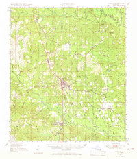 1947 Map of Wiggins, 1965 Print