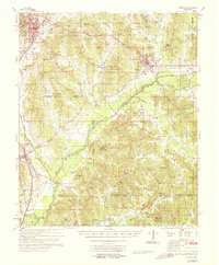 1968 Map of Winona, MS