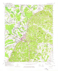 preview thumbnail of historical topo map of Yazoo City, MS in 1961