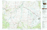 preview thumbnail of historical topo map of Bozeman, MT in 1992
