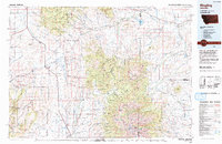 preview thumbnail of historical topo map of Meagher County, MT in 1993