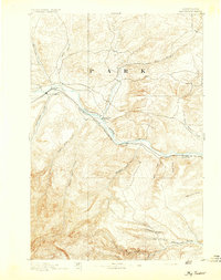 1893 Map of Big Timber, MT