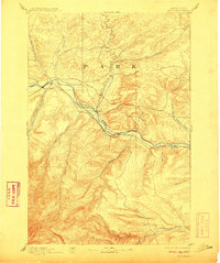1893 Map of Big Timber, MT, 1910 Print