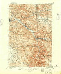 1903 Map of Bonner, 1949 Print