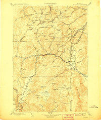 1899 Map of Boulder, 1908 Print