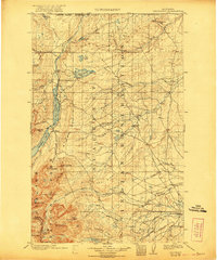 1903 Map of Browning, 1921 Print