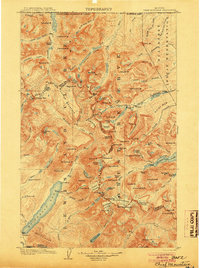 1904 Map of Chief Mountain