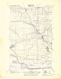 1920 Map of Choteau, MT