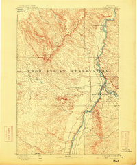 1894 Map of Fort Custer, 1915 Print