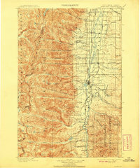 1901 Map of Hamilton, 1908 Print