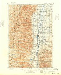 1901 Map of Hamilton, 1949 Print