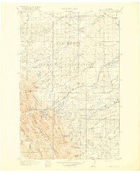 preview thumbnail of historical topo map of Heart Butte, MT in 1918
