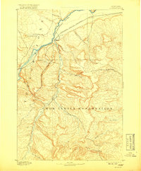 1893 Map of Huntley, 1918 Print