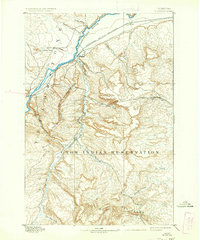 1893 Map of Huntley, 1937 Print