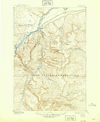 1893 Map of Huntley, 1946 Print