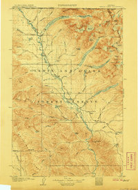 Download a high-resolution, GPS-compatible USGS topo map for Kintla Lakes, MT (1906 edition)