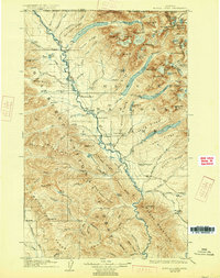Download a high-resolution, GPS-compatible USGS topo map for Kintla Lakes, MT (1927 edition)