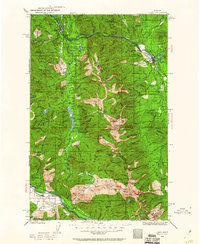 1930 Map of Libby, 1960 Print