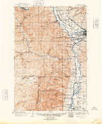 1912 Map of Missoula, 1948 Print