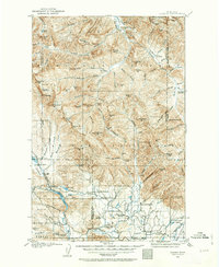 1902 Map of Ovando, 1963 Print