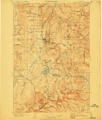preview thumbnail of historical topo map of Philipsburg, MT in 1908