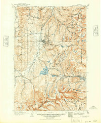 1908 Map of Anaconda, MT, 1949 Print