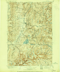 1908 Map of Philipsburg, MT, 1930 Print