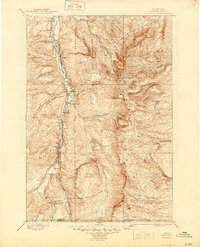 preview thumbnail of historical topo map of Big Horn County, MT in 1901