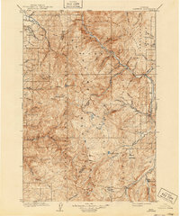 1909 Map of Granite County, MT, 1940 Print