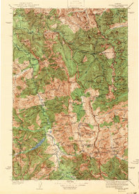 preview thumbnail of historical topo map of Flathead County, MT in 1942