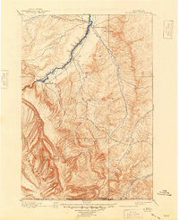 1901 Map of St. Xavier, MT, 1949 Print