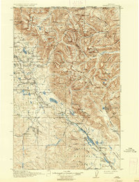 1916 Map of Stryker, MT, 1937 Print