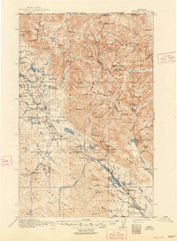 1916 Map of Lincoln County, MT, 1948 Print