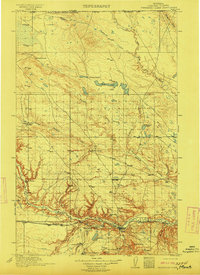 preview thumbnail of historical topo map of Hill County, MT in 1912