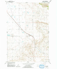 1956 Map of Acton, MT, 1993 Print