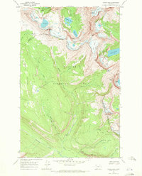 Download a high-resolution, GPS-compatible USGS topo map for Ahern Pass, MT (1971 edition)