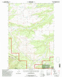 Download a high-resolution, GPS-compatible USGS topo map for Alaska Bench, MT (1997 edition)