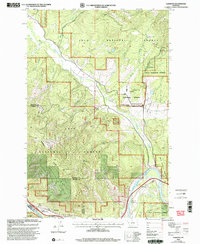 1999 Map of Alberton, MT, 2003 Print