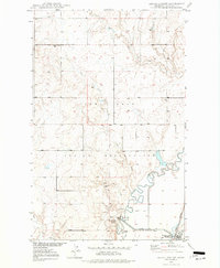 Download a high-resolution, GPS-compatible USGS topo map for Alkali Coulee, MT (1977 edition)