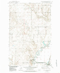 Download a high-resolution, GPS-compatible USGS topo map for Alkali Coulee, MT (1985 edition)