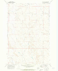 Download a high-resolution, GPS-compatible USGS topo map for Alkali Creek, MT (1973 edition)