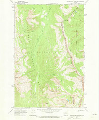 Download a high-resolution, GPS-compatible USGS topo map for Amphitheatre Mountain, MT (1973 edition)