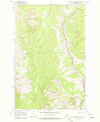 Download a high-resolution, GPS-compatible USGS topo map for Amphitheatre Mountain, MT (1978 edition)