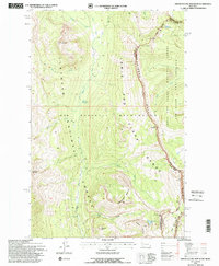 Download a high-resolution, GPS-compatible USGS topo map for Amphitheatre Mountain, MT (1997 edition)