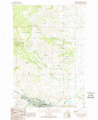 Download a high-resolution, GPS-compatible USGS topo map for Anaconda North, MT (1989 edition)