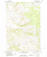 Download a high-resolution, GPS-compatible USGS topo map for Antelope Creek, MT (1991 edition)